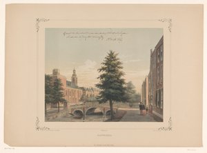 ライデンのラーペンブルクの眺め Rapenburg (オブジェクトのタイトル) 作： Gerardus Johannes Bos