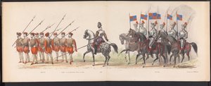 ライデン学生のマスカレード、1870年（プレート18） 1870 年 6 月 7 日にライデン学生団のメンバーが開催した衣装を着た行進。