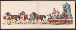 ライデン学生のマスカレード、1870年（プレート3） 1870 年 6 月 7 日にライデン学生団のメンバーが開催した衣装を着た行進。 作： Gerardus Johannes Bos