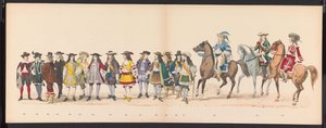 ライデン学生のマスカレード、1875年（プレート16） 1875 年 6 月 15 日にライデン学生団のメンバーが開催した仮面舞踏会。 作： Gerardus Johannes Bos
