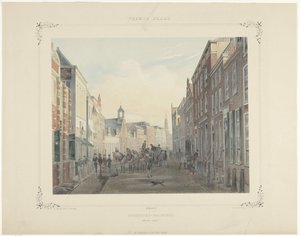 ライデンの Breedestraat にある学生クラブ 作： Gerardus Johannes Bos