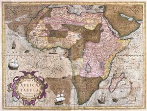 アフリカ (彫刻) 作： Gerardus Mercator