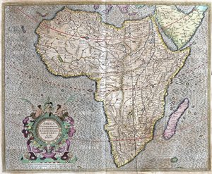 アフリカ 作： Gerardus Mercator