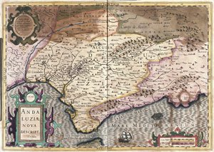 スペイン、アンダルシア（彫刻 作： Gerardus Mercator