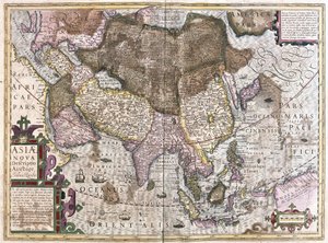 アジア（彫刻 作： Gerardus Mercator