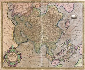 アジア 作： Gerardus Mercator