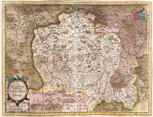 フランスのブルボンネ（版画 作： Gerardus Mercator