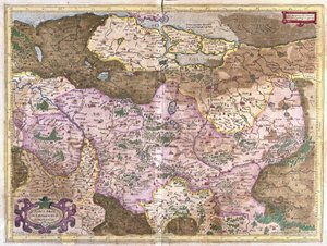 ドイツのブランデンブルクとベルリン（彫刻 作： Gerardus Mercator