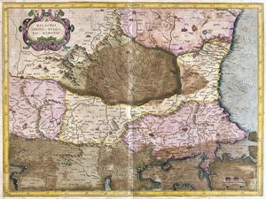 ブルガリアとルーマニア（彫刻 作： Gerardus Mercator