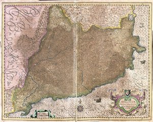 スペイン・カタルーニャ州（彫刻 作： Gerardus Mercator