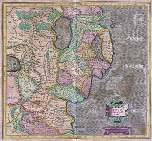 東アイルランド 作： Gerardus Mercator