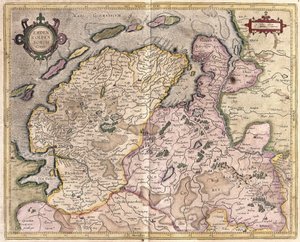 ドイツのエムデンとオルデンブルク（彫刻 作： Gerardus Mercator