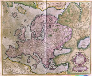 ヨーロッパ 作： Gerardus Mercator