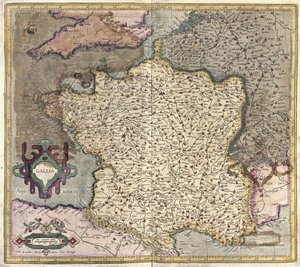 フランス（彫刻 作： Gerardus Mercator