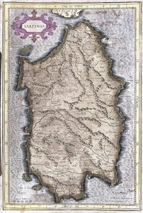 イタリア・サルデーニャ島（彫刻 作： Gerardus Mercator