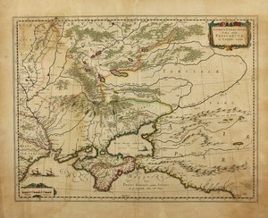タウリカケルソネソス。クリミアの地図、1595