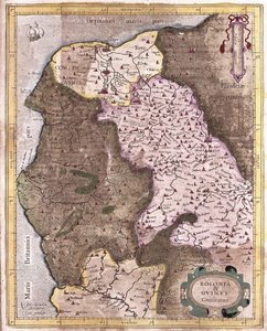 ベルギーのベルクからグラベリンまでの海岸線（彫刻 作： Gerardus Mercator