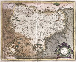 ルーマニアのトランシルバニア地方（彫刻 作： Gerardus Mercator