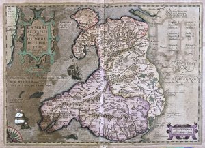 イギリス・ウェールズ (彫刻) 作： Gerardus Mercator
