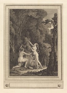 几帳面なニンフたち、1784 年。 作： Geraud Vidal