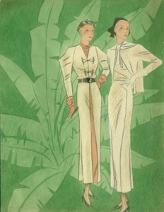 女性のファッション1934 -ドレス- Gerd Hartung 作： Gerd Hartung