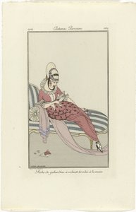 Journal des Dames et des Modes、パリの衣装、1914年、No. 162: Gabardin (...) 作： Gerda Wegener