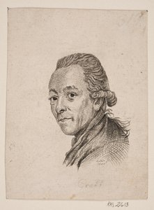 画家 A. グラフの肖像 作： Gerhard Ludvig Lahde