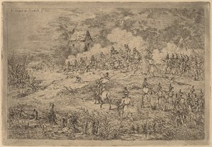 騎兵隊の突撃 作： Gerhardus Emaus de Micault