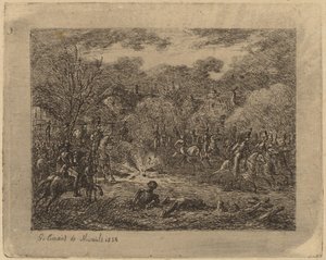 手榴弾の爆発 作： Gerhardus Emaus de Micault