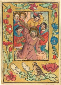 十字架を負うキリスト 作： German 15th Century