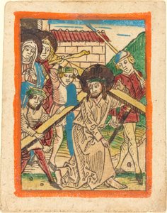 十字架を背負うキリスト 作： German 15th Century