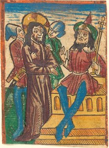 ピラトの前のキリスト 作： German 15th Century