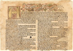 頭文字Aと新年の願い事 作： German 15th Century