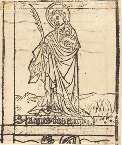 聖アグネス [裏面] 作： German 15th Century
