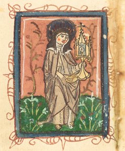 アッシジの聖クレア 作： German 15th Century
