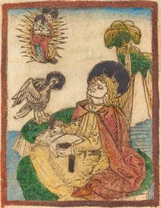 パトモス島の聖ヨハネ 作： German 15th Century