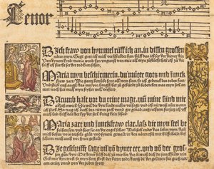 聖母への歌 作： German 15th Century