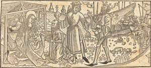 魔術師の崇拝 作： German 15th Century