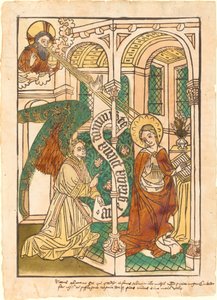 受胎告知 作： German 15th Century