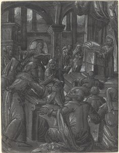 医者と論争するキリスト 作： German 16th Century