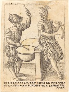 Herpavck と他の Drvmmen は真剣に、Schimpf は励まされます 作： German 16th Century