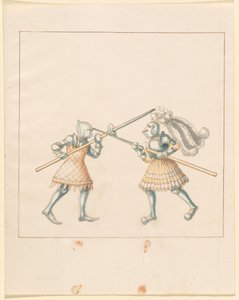 Freydal、The Book of Jousts and Tournament of Jousts and Tournament of Emperor Maximilian I: Combats on Foot (Jousts)(Volume III): プレート 149 作： German 16th Century
