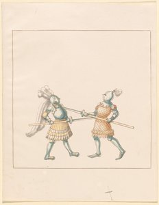 Freydal、The Book of Jousts and Tournament of Jousts and Tournament of Emperor Maximilian I: Combats on Foot (Jousts)(Volume III): プレート 148