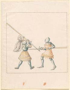 Freydal、The Book of Jousts and Tournament of Jousts and Tournament of Emperor Maximilian I: Combats on Foot (Jousts)(Volume III): Plate 147 作： German 16th Century