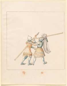 Freydal、The Book of Jousts and Tournament of Jousts and Tournament of Emperor Maximilian I: Combats on Foot (Jousts)(Volume III): プレート 150