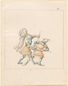 Freydal、The Book of Jousts and Tournament of Jousts and Tournament of Emperor Maximilian I: Combats on Foot (Jousts)(Volume III): Plate 164 作： German 16th Century