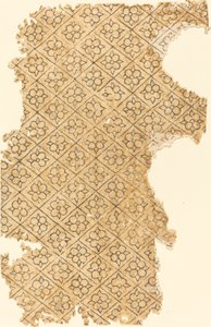花とダイヤ柄のシート 作： German 16th Century