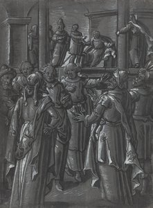 ピラトの前の大祭司 [裏面] 作： German 16th Century