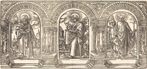キリストと弟子たち III 作： German 16th Century after Martin Schongauer