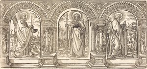 キリストと弟子たち I 作： German 16th Century after Martin Schongauer